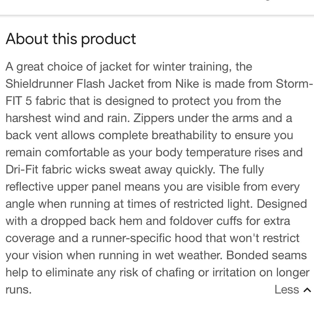 Nike Shieldrunner Flash Running Jacket Black 6885… - image 6